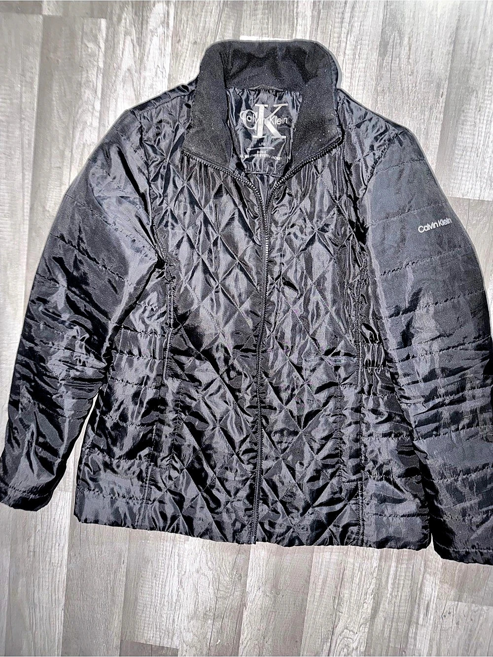 Calvin Klein Black Quilted Puffer 3-in1 All Weather Jacket